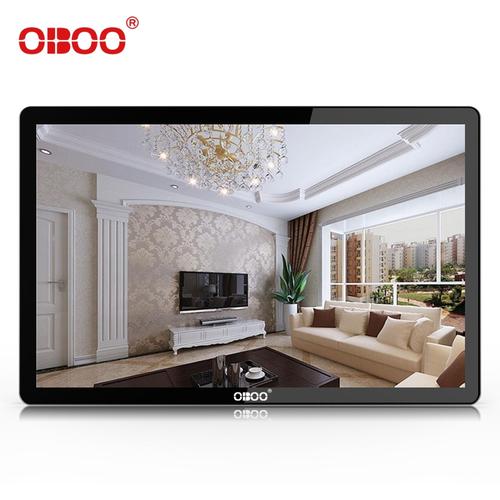oboo工廠直營(yíng)21.5寸壁掛式智能宣傳機(jī)led小區(qū)電梯壁掛液晶廣告機(jī)